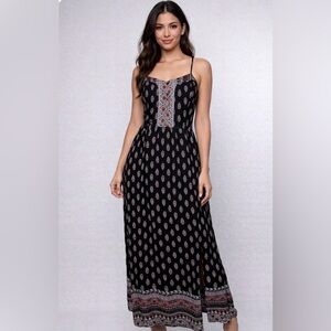 Xhilaration women’s‎ %100 rayon Maxi dress Sz small